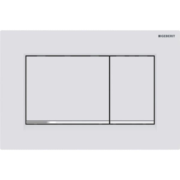 CLAPETA ACTIONARE REZERVOR INCASTRAT SIGMA 30  ALB MAT LACUIT-CROM EASY TO CLEAN